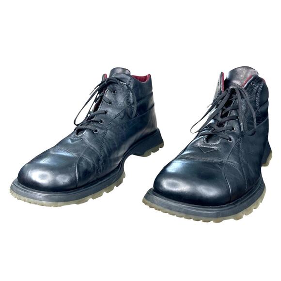 Vintage Y2K Bed Stu Men’s Black Leather Lace Up Chukka Boot Size 46 US 12 main image 9